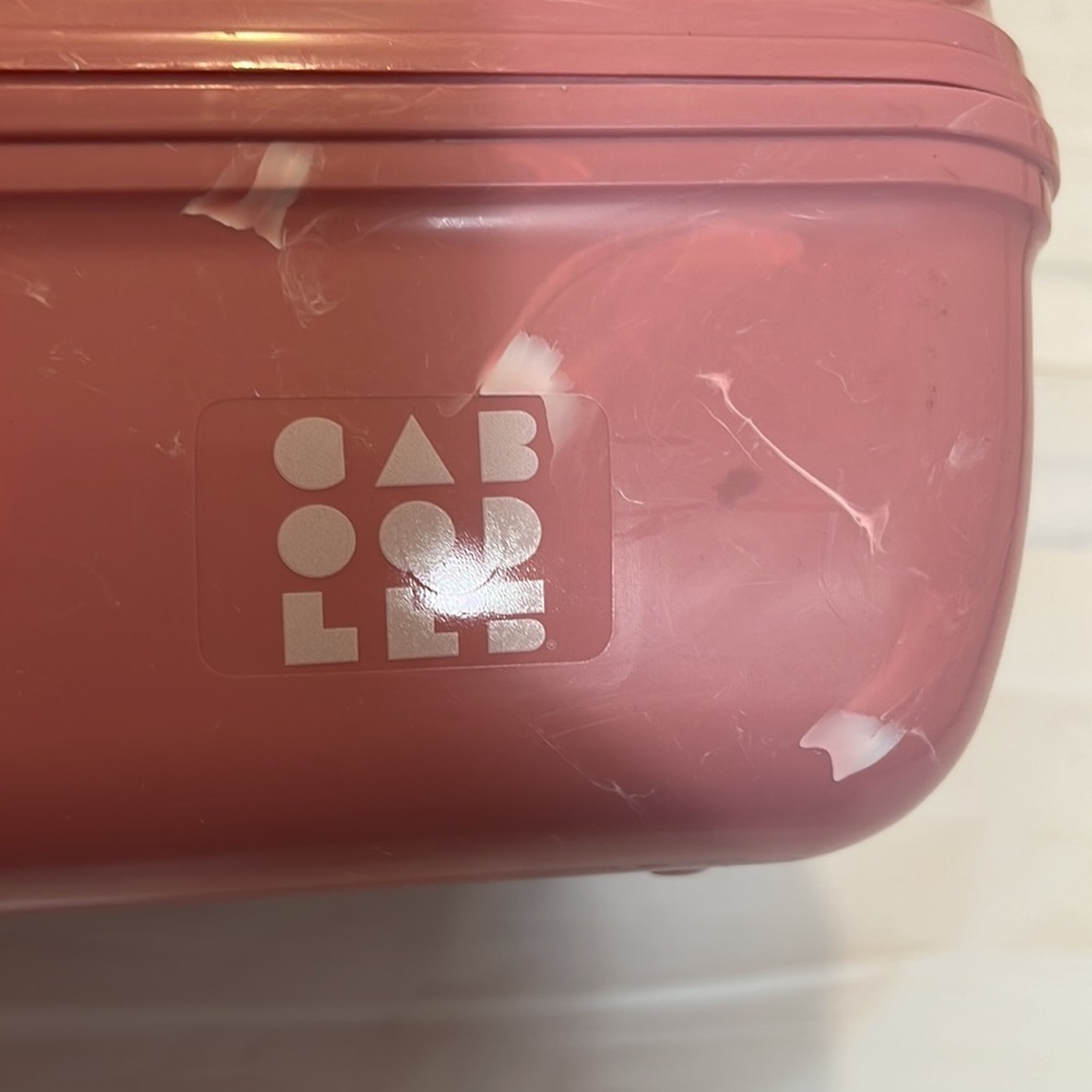 CABOODLES make up cosmetics storage bin carrying case pink swirl - Picture 2 of 8